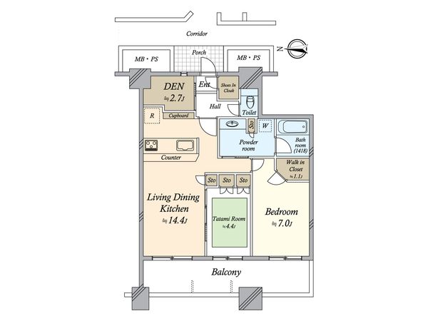 パークタワー横浜ステーションプレミア 間取図(平面図) パークタワー横浜ステーションプレミア 間取図(平面図)
