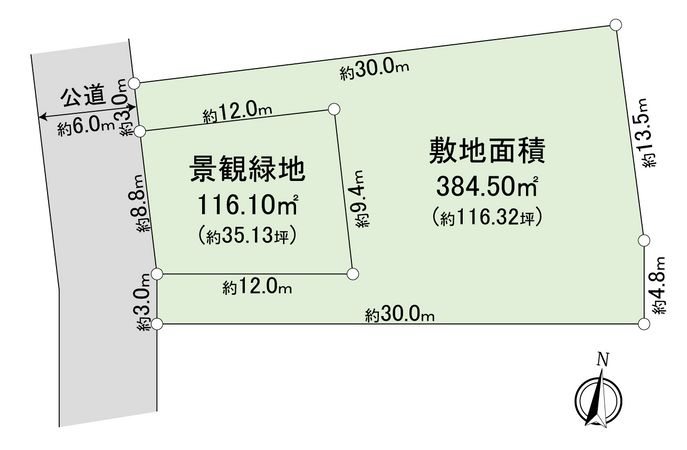 つくば市春風台 土地 区画図 つくば市春風台 土地 区画図