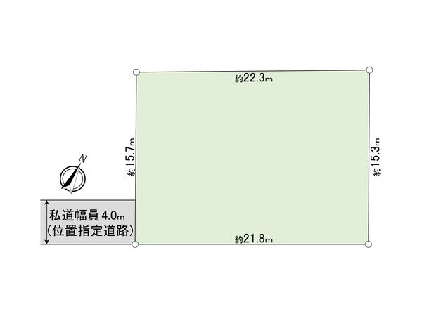 牛久市南三丁目 土地 区画図 区画図