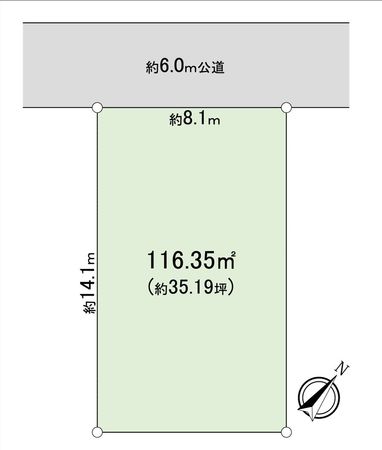 つくば市みどりの中央 土地 区画図