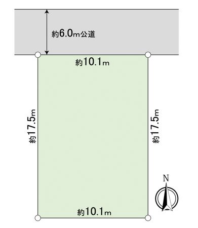 牛久市神谷5丁目 土地 区画図 牛久市神谷5丁目 土地 区画図