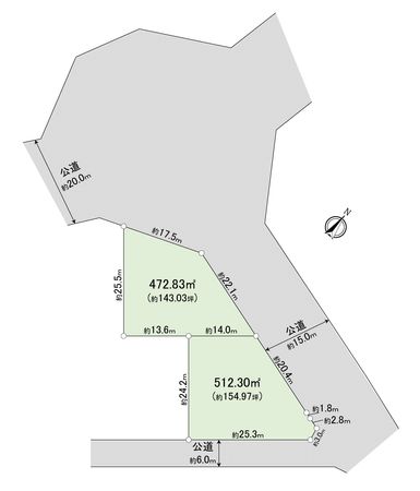 取手市藤代南2丁目 土地 区画図 取手市藤代南2丁目 土地 区画図