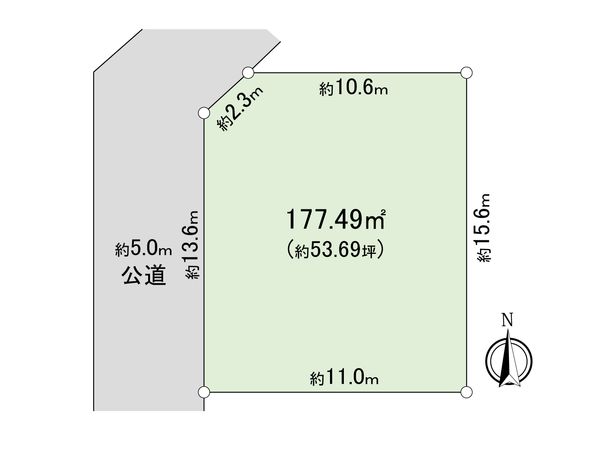 牛久市神谷5丁目 土地 区画図 牛久市神谷5丁目 土地 区画図