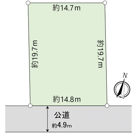 つくば市上広岡 土地 区画図 つくば市上広岡 土地 区画図