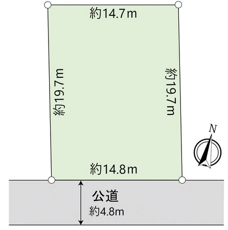 つくば市上広岡 土地 区画図 つくば市上広岡 土地 区画図