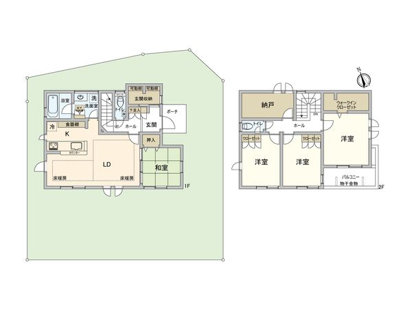 つくばみらい市陽光台2丁目 戸建 間取図(平面図) つくばみらい市陽光台2丁目 戸建 間取図(平面図)