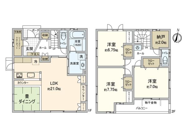つくばみらい市富士見ヶ丘3丁目 戸建 間取図(平面図) つくばみらい市富士見ヶ丘3丁目 戸建 間取図(平面図)