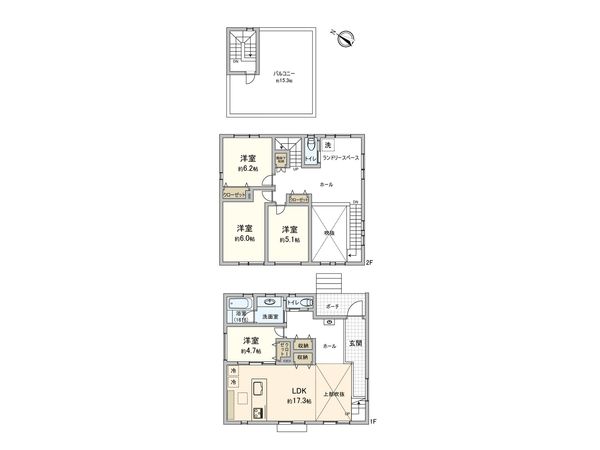 つくば市みどりの2丁目 戸建 間取図