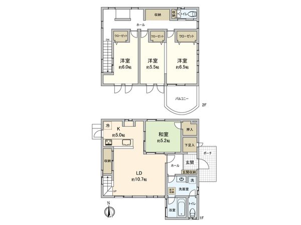 つくばみらい市陽光台3丁目 戸建 間取図(平面図)