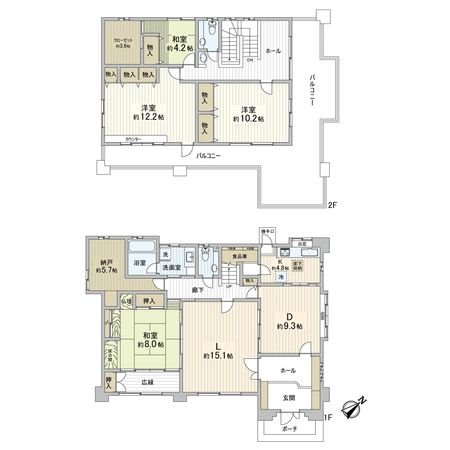 つくば市千現2丁目 戸建 間取図(平面図) つくば市千現2丁目 戸建 間取図(平面図)