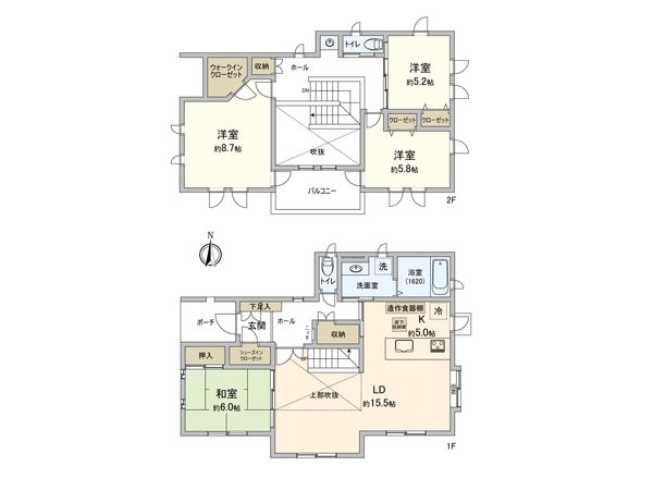 つくば市豊里の杜2丁目 戸建 間取図(平面図) つくば市豊里の杜2丁目 戸建 間取図(平面図)