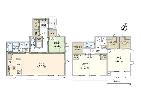 つくば市吾妻3丁目 戸建 間取図(平面図) つくば市吾妻3丁目 戸建 間取図(平面図)