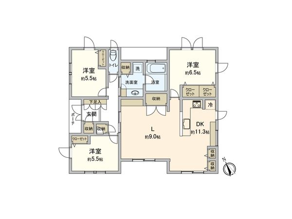 つくば市みどりの中央 戸建 間取図(平面図) つくば市みどりの中央 戸建 間取図(平面図)