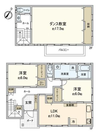 つくばみらい市富士見ヶ丘1丁目 戸建 間取図(平面図) つくばみらい市富士見ヶ丘1丁目 戸建 間取図(平面図)