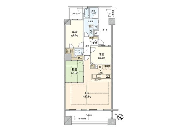 エスペリアつくば竹園 間取図(平面図) エスペリアつくば竹園 間取図(平面図)