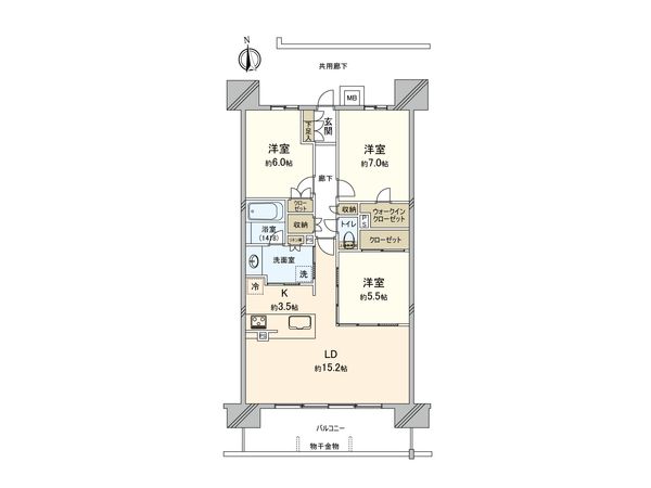 レーベン研究学園ヴェルプレジオ 間取図(平面図) レーベン研究学園ヴェルプレジオ 間取図(平面図)