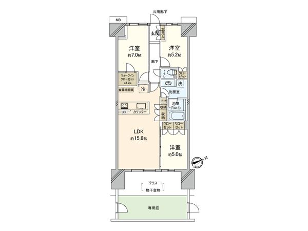 パークホームズ土浦 間取図(平面図)