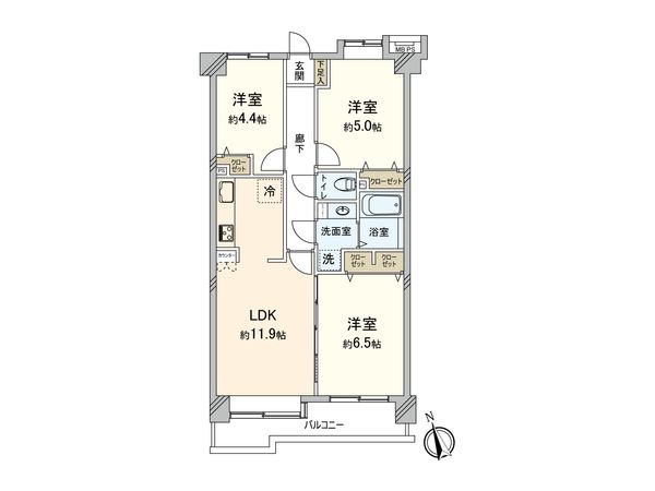 キャッスル土浦 間取図(平面図) キャッスル土浦 間取図(平面図)