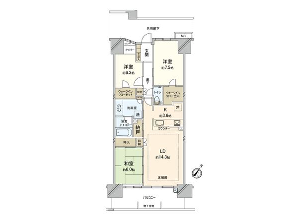 レーベン研究学園NEXIO 間取図(平面図) レーベン研究学園NEXIO 間取図(平面図)