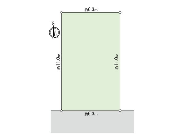 小平市上水本町1丁目 土地 区画図 小平市上水本町1丁目 土地 区画図