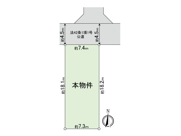 武蔵野市境南町4丁目 土地 区画図 武蔵野市境南町4丁目 土地 区画図