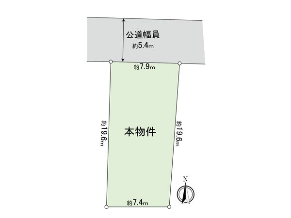 武蔵野市境南町4丁目 土地 区画図