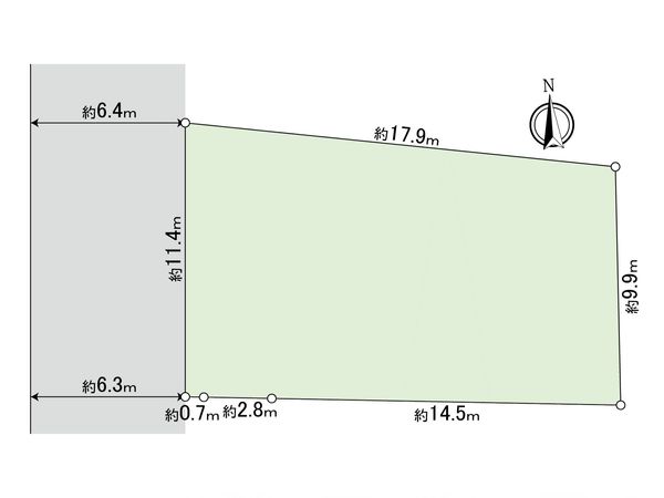 三鷹市野崎2丁目 土地 区画図 三鷹市野崎2丁目 土地 区画図
