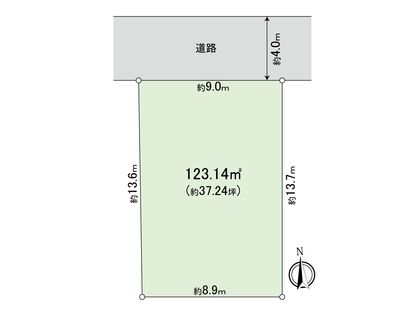 武蔵野市境5丁目 土地 区画図