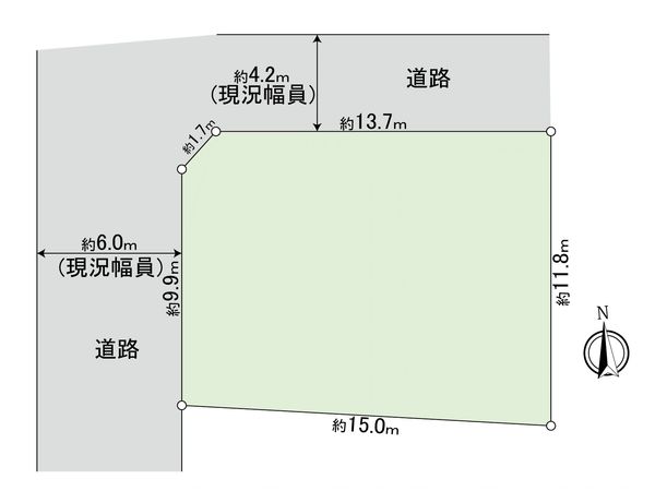 立川市若葉町3丁目 土地 区画図 区画図