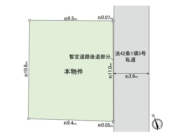 武蔵野市西久保2丁目 土地 区画図 武蔵野市西久保2丁目 土地 区画図