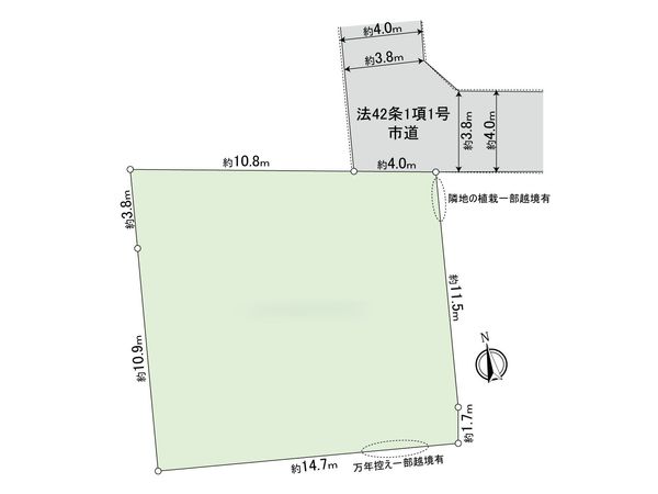 三鷹市野崎2丁目 土地 区画図 三鷹市野崎2丁目 土地 区画図