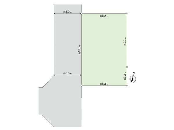 小金井市東町2丁目 土地 区画図 小金井市東町2丁目 土地 区画図