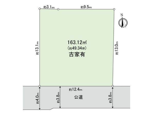 練馬区関町北3丁目 土地 区画図