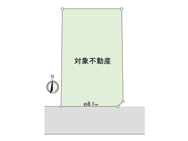 武蔵野市桜堤1丁目 土地 区画図