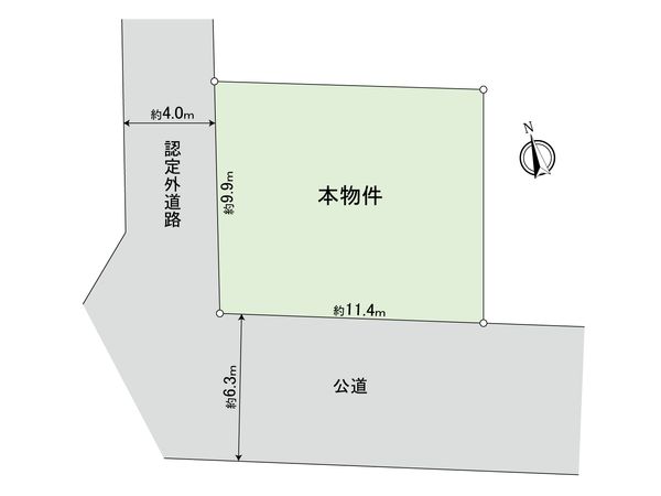 武蔵野市境南町3丁目 土地 区画図 武蔵野市境南町3丁目 土地 区画図