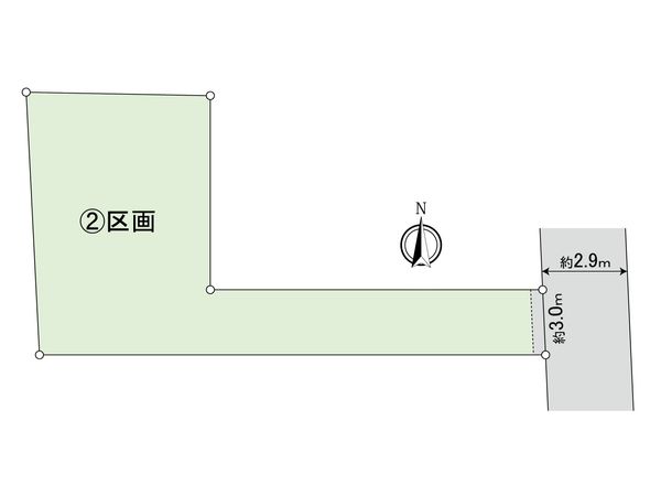 武蔵野市関前5丁目 2区画 区画図