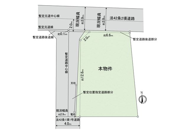 小金井市東町1丁目 土地 区画図