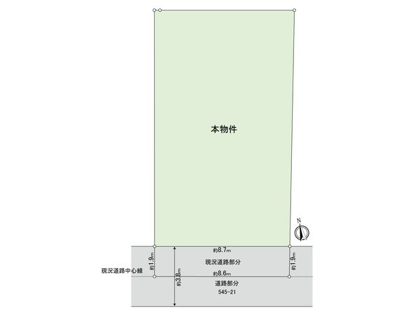 西東京市新町5丁目 土地 区画図 西東京市新町5丁目 土地 区画図