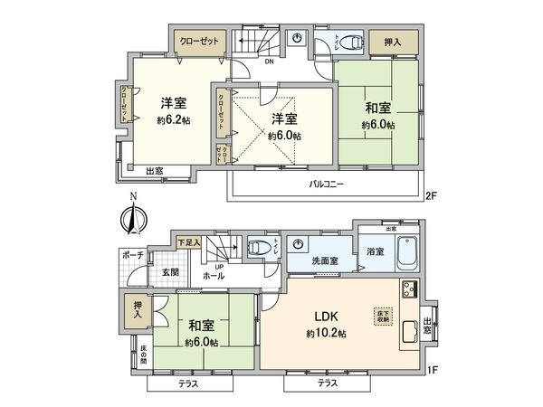 武蔵野市境南町5丁目 戸建 間取図(平面図) 武蔵野市境南町5丁目 戸建 間取図(平面図)