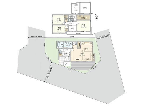 武蔵野市境3丁目 新築戸建 間取図(平面図) 武蔵野市境3丁目 新築戸建 間取図(平面図)