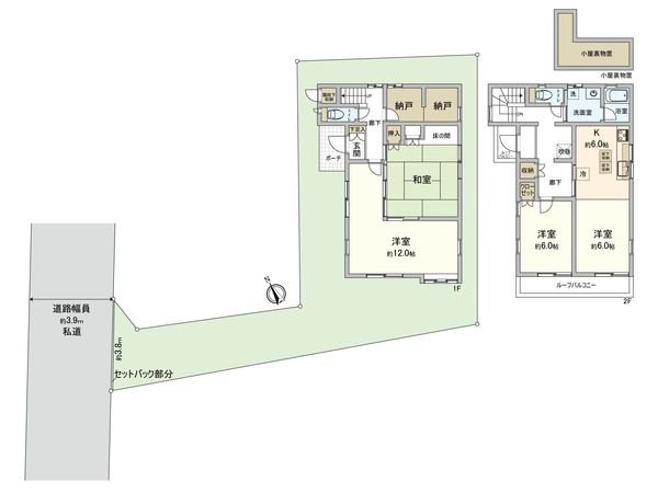 武蔵野市関前5丁目 戸建 間取図(平面図) 武蔵野市関前5丁目 戸建 間取図(平面図)