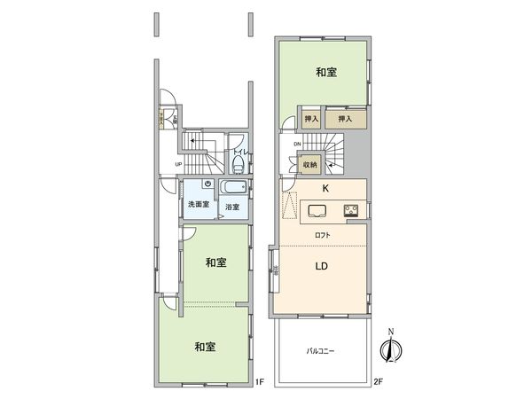 三鷹市上連雀5丁目 戸建 間取図(平面図) 三鷹市上連雀5丁目 戸建 間取図(平面図)