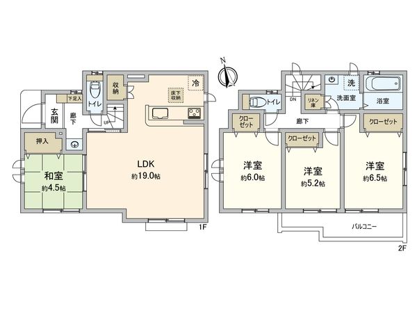 八王子市小門町 戸建 間取図(平面図) 八王子市小門町 戸建 間取図(平面図)