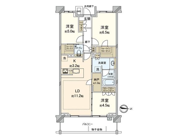 バウス武蔵境 間取図(平面図) バウス武蔵境 間取図(平面図)