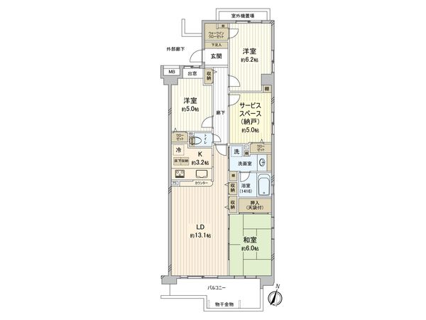 コスモ三鷹深大寺 間取図(平面図) コスモ三鷹深大寺 間取図(平面図)