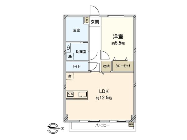 境南マンション 間取図(平面図)