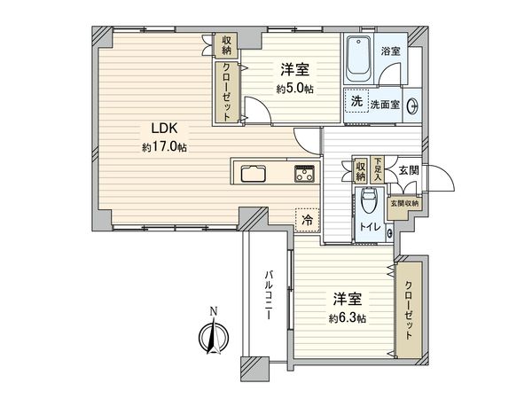 武蔵野ハウス 間取図(平面図)