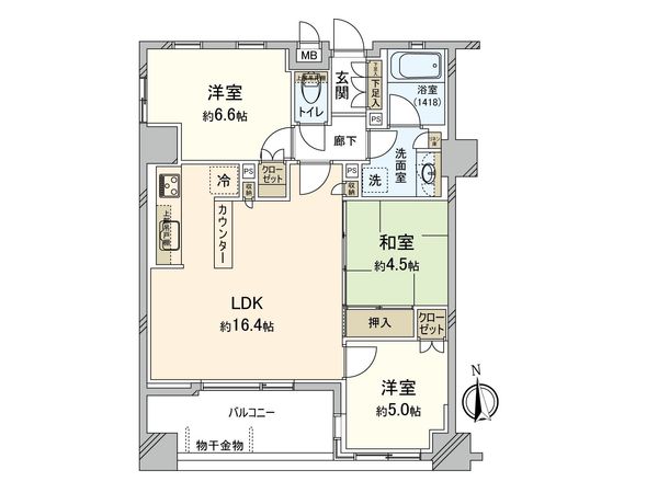 プレミスト武蔵境 間取図(平面図)
