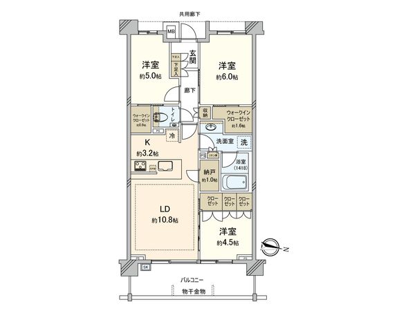 バウス武蔵境 間取図(平面図) 間取図(平面図)