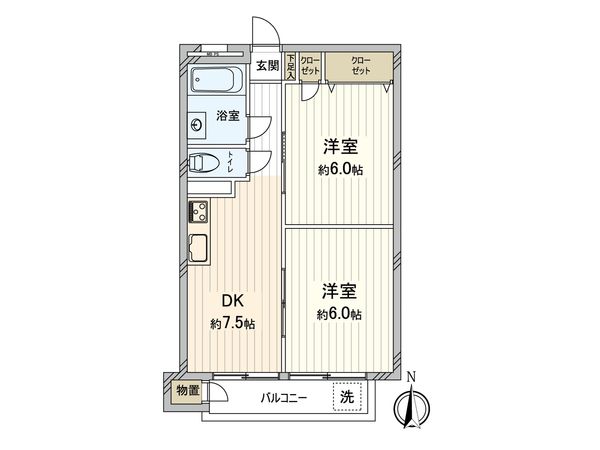 境南マンション 間取図(平面図) 境南マンション 間取図(平面図)